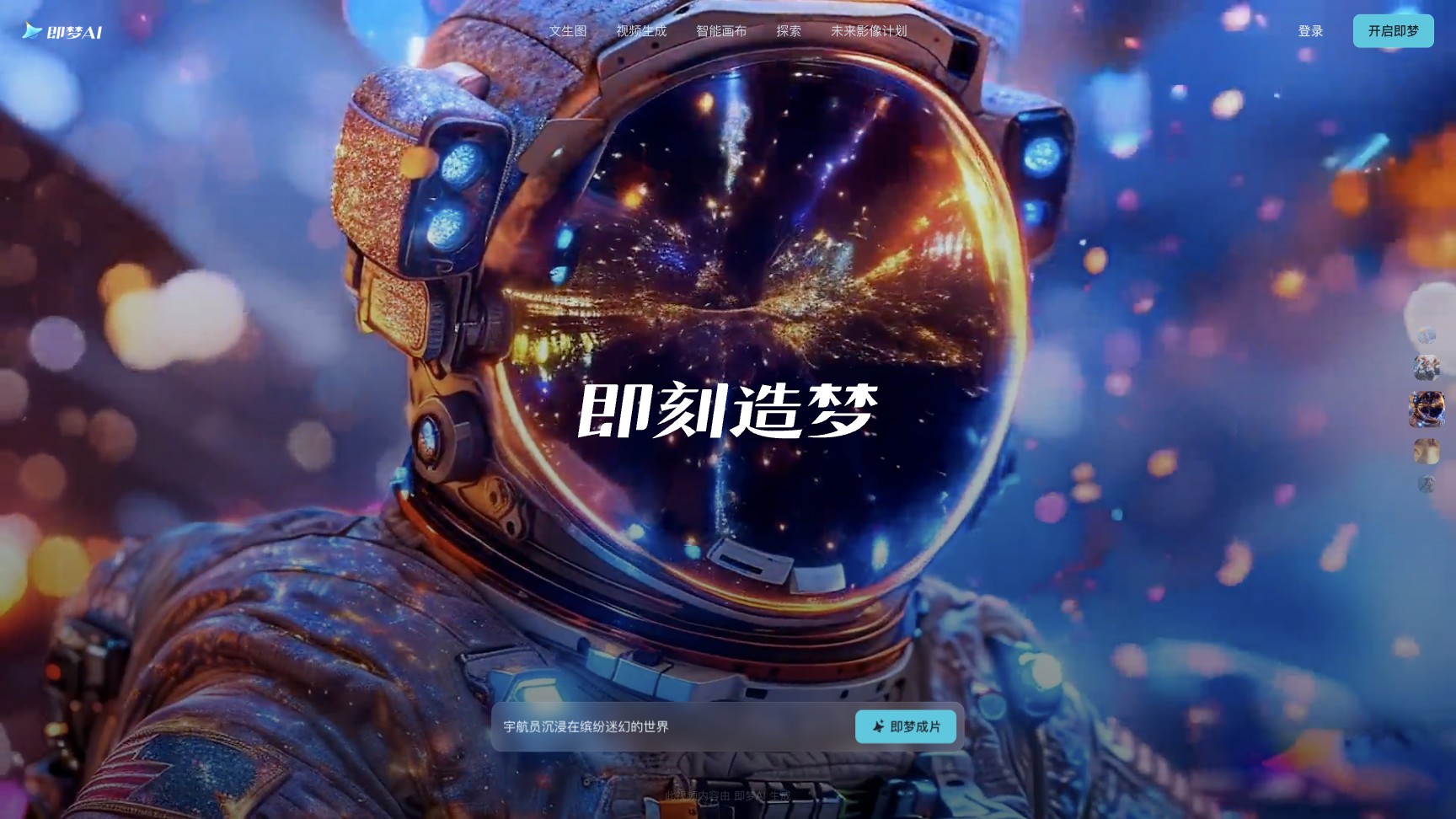 即梦AI官网 网站预览
