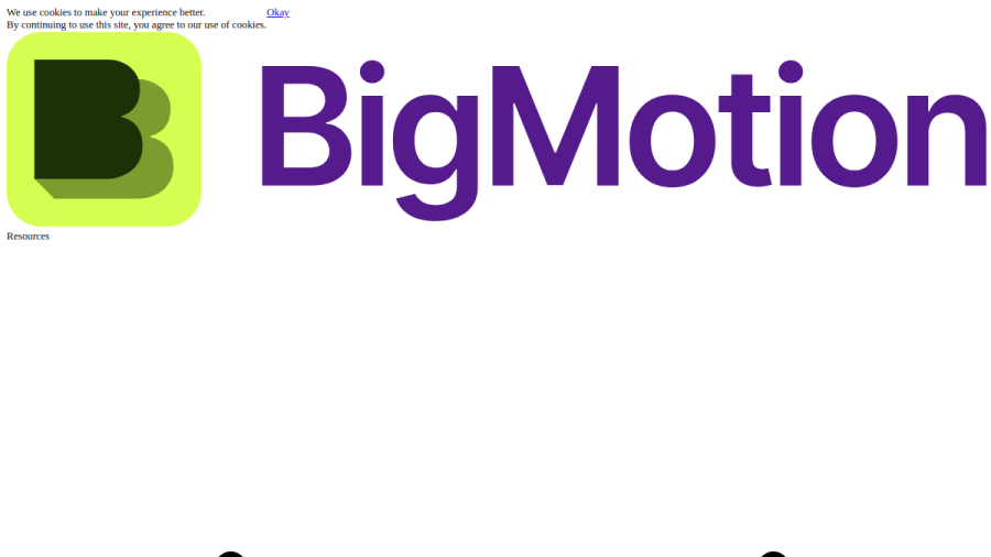 BigMotion AI官网 网站预览